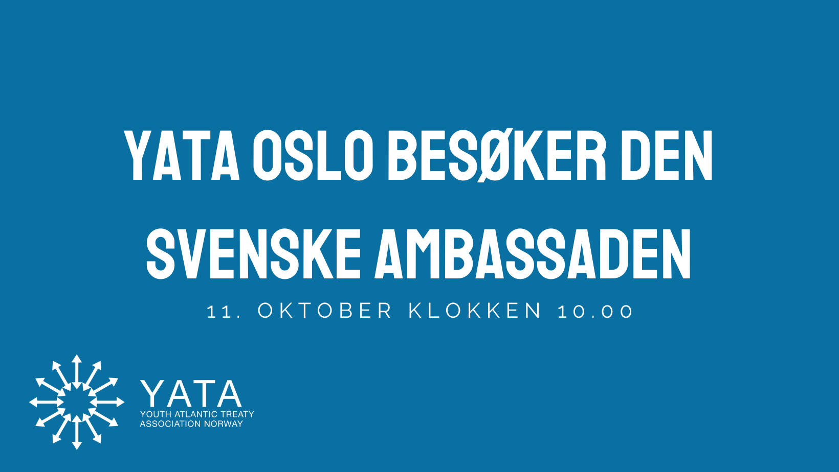 11. oktober – YATA Oslo besøker den svenske ambassaden