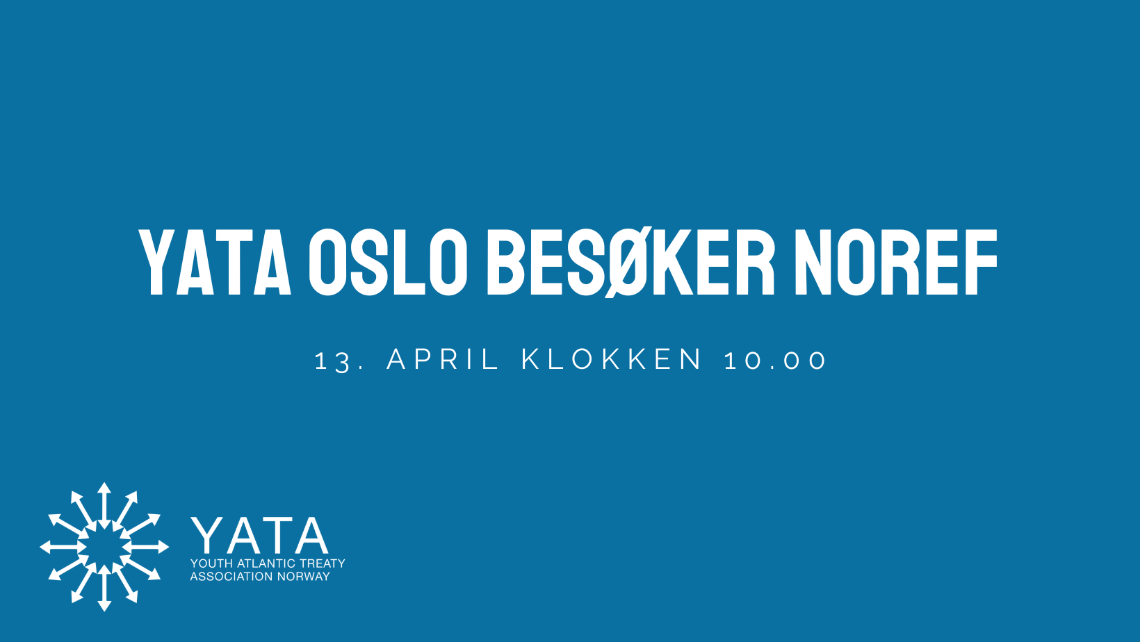13. april – YATA Oslo besøker NOREF