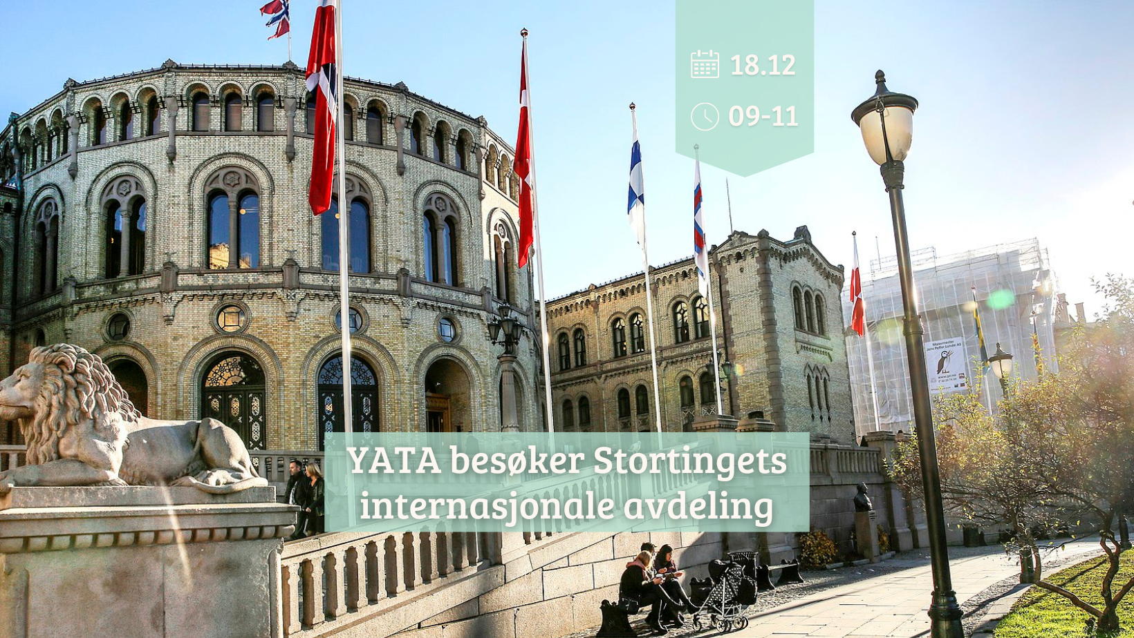 18/12 YATA besøker Stortingets Internasjonale avdeling